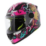 LS2 FF812 Kids junior Cyberg matt purple cyan - Children motorcycle racing helmet