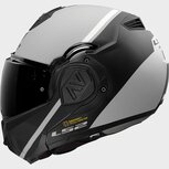 LS2 FF906 Advant Swipe grey black Flip-back modular motorcycle helmet