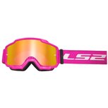 LS2 Charger goggle Pink with iridium visor