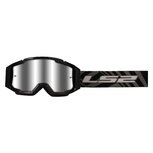 LS2 Charger PRO goggle black with iridium visor + clear visor + Tear off kit