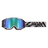LS2 Charger PRO goggle white with iridium visor + clear visor + Tear off kit