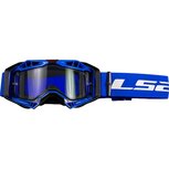 LS2 Aura Enduro Series goggle blue with clear visor &amp; Pinlock 70 MaxVision