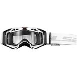 LS2 Aura Enduro Series goggle white with clear visor &amp; Pinlock 70 MaxVision