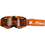 LS2 Aura Enduro Series goggle orange with clear visor &amp; Pinlock 70 MaxVision
