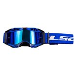 LS2 Aura PRO goggle blue with clear visor &amp; Pinlock 70 MaxVision + iridium visor + Laminated Tear off kit