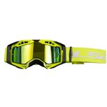 LS2 Aura PRO goggle yellow with clear visor &amp; Pinlock 70 MaxVision + iridium visor + Laminated Tear off kit