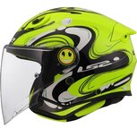 LS2 OF622 Funny II Glup h-vis yellow children openface helmet