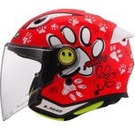 LS2 OF622 Funny II Paws red children openface helmet