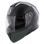 AGV Streetmodular Resia matt grey silver red motorcycle helmet