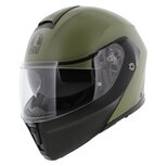AGV Streetmodular Mono Pastello matt green black motorcycle helmet