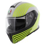AGV Streetmodular Iseo matt white black yellow fluo motorcycle helmet