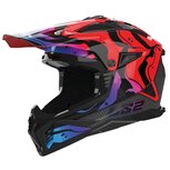 LS2 MX708 Fast II helmet Wash gloss red black