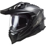 LS2 MX701 Carbon Explorer gloss carbon black - Adventure helmet