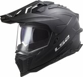 LS2 MX701 Explorer solid matt black - Adventure helmet motorcycle