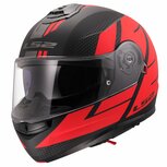 LS2 FF908 Strobe II helmet Code black red