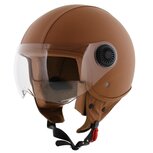 Vito Jet helmet Leather Brown Amsterdam