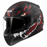 LS2 FF353 Rapid II helmet Kaiju matt black red white - Size XXXL