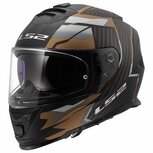LS2 FF800 Storm II helmet Tracker matt black gold