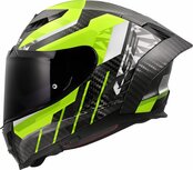 LS2 FF807 Dragon helmet Trax hi-vision yellow carbon