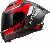 LS2 FF807 Dragon helmet Trax gloss red carbon