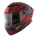 MT Thunder 4 SV full face helmet Luminence matt red