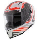 Caberg Avalon Forge Full Face Helmet - gloss white orange - Size M