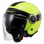 LS2 OF620 Classy helmet Classic gloss black h-v yellow