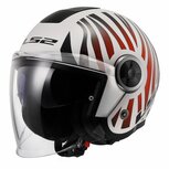 LS2 OF620 Classy helmet Cool gloss white wineberry