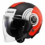 LS2 OF620 Classy helmet Disko matt black red white