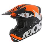 Axxis Wolf Jackal B14 matt orange black offroad mx motorcycle helmet