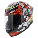 AGV K6 S Bezzecchi 2024 motorcycle helmet black red white fluo yellow