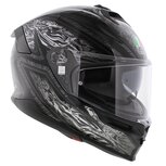 AGV K7 helmet Damascus gloss black silver