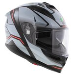 AGV K7 helmet Jaeger gloss black silver red