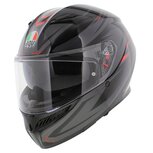 AGV K3 fullface motorcycle helmet Syth gloss black red
