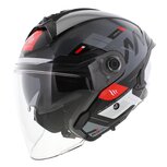 MT Jet Cosmo SV Helmet Silence gloss black white