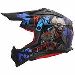 LS2 MX708 Fast II helmet Zombie II gloss black red blue