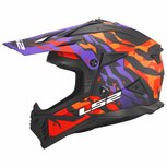 LS2 MX708 Fast II helmet Grotesk matt purple orange