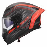 LS2 FF807 Dragon helmet Subic matt red carbon black