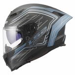LS2 FF807 Dragon helmet Subic matt blue petrol carbon black