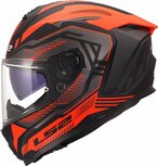 LS2 FF817 Challenger II helmet Dravix matt black red