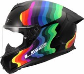 LS2 FF820 Rapid III helmet Flow gloss black multi rainbow