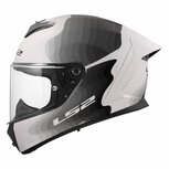 LS2 FF820 Rapid III helmet Flow gloss white grey