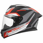 LS2 FF820 Rapid III helmet Hyper matt black red