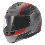 LS2 FF908 Strobe II helmet Monza matt black grey red