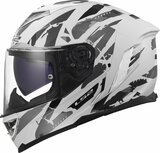 LS2 FF818 Storm III helmet Kaos gloss white grey