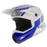 Fly Racing Kinetic Children Youth Offroad MX Helmet Drift gloss blue white grey