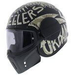 Caberg Ghost Nuke Helmet - matt black white - Size S