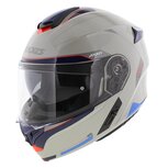Axxis Storm S SV Flip-up helmet Genuine A0 gloss grey-white blue - Size M