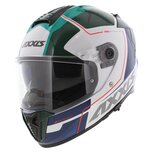 Axxis Hawk SV full face helmet Spear A6 gloss green white blue