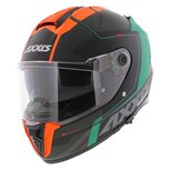 Axxis Hawk SV full face helmet Spear B4 matt fluor oranje black green